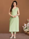 Pista Green Colour Biva Navya Fancy Ethnic Wear Latest Designer Kurti Collection 3001